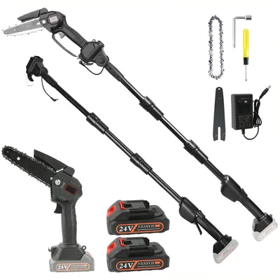 Immagine prodotto di Troncatrice a batteria con prolunga – 3500 W – lama da 15 cm – ideale per giardinaggio e potatura