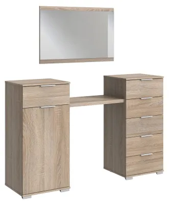 Immagine prodotto di Tavolo da trucco Easy Plus 4 pezzi in rovere segato grezzo