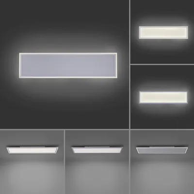 Produktbild von Leuchten Direkt LED Panel Edging weiß 121,4 x 31,4 cm dimmbar