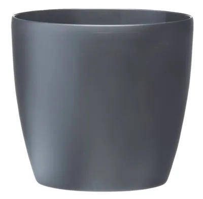 Obrázok produktu pre elho brussels round mini 10,5cm, Kvetináč, Voľne stojace, Polypropylén (PP), Antracit, Kolo, Vnútorný