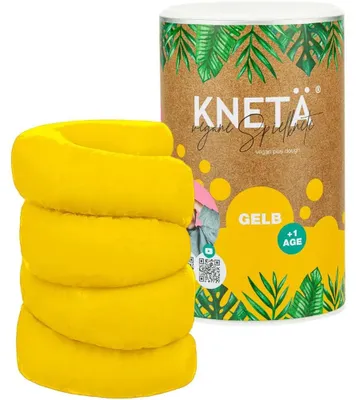 Produktbild von Kneta Spielknete XXL Tube Gelb 1000g - Vegane Knetmasse Kinder
