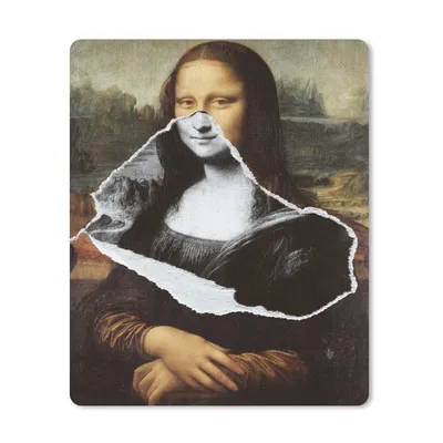 Produktbild von MuchoWow® Mauspad Mousepad Mona Lisa - Da Vinci - Kunst 30x40 cm - Mousepads - Maus Mat - Pad - Mausunterlage - Mausmatten