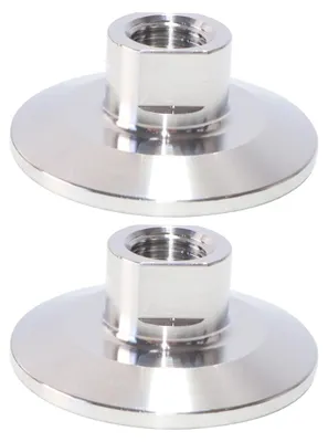 Tri-Clamp-Adapter 1/4" NPT, 2 St., Edelstahl, 50,5 mm