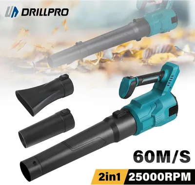 Obrázok produktu pre Fúkač lístia - akumulátor - bezkefový motor - 3 rýchlosti - 25 000 otáčok za minútu - rýchlosť vzduchu 60 m/s - 20 V - 2 batérie sú súčasťou balenia