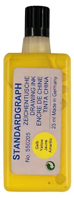 Produktbild von Standardgraph Zeichentusche 23 ml gelb für Tuschefüller