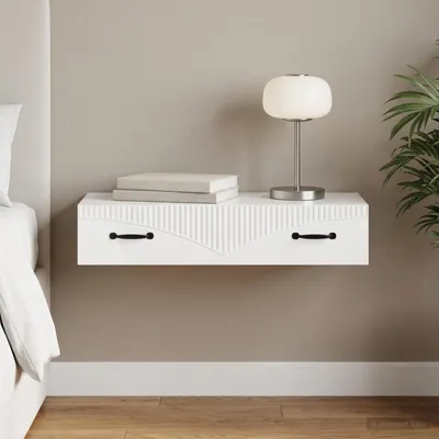 Immagine prodotto di vidaXL Tavolino da parete, 87,5 x 34,5 x 17 cm, materiale composito di legno