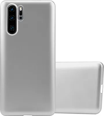 Immagine prodotto di Cadorabo copertura protettiva per Huawei P30 PRO in argento custodia del telefono cellulare Custodia in silicone TPU Custodia Cover