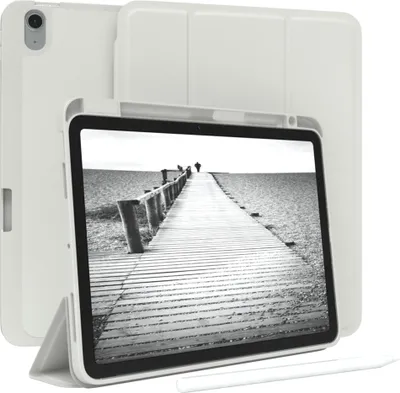 Produktbild von EAZY CASE Smartcase mit Stifthalter für Apple iPad Air 11 (2024) Hülle mit Stifthalterung, Tablet Cover aufstellbar  11 Zoll in Grau