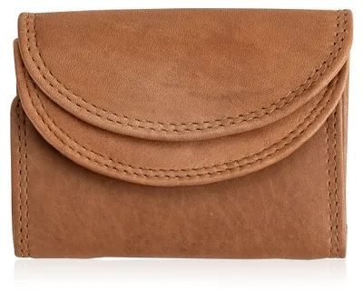 Produktbild von Josephine Osthoff Damen Geldbörse klein praktisch für Münzen, Scheine und Karten Herren Portemonnaie klein und slim aus 100% Echtleder, RFID Schutz (204)