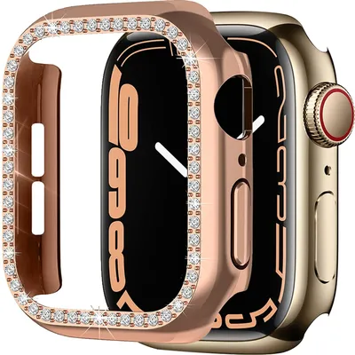 Produktbild von Strap-it Apple Watch 7 Diamond PC Hardcase 41mm (Roségold)