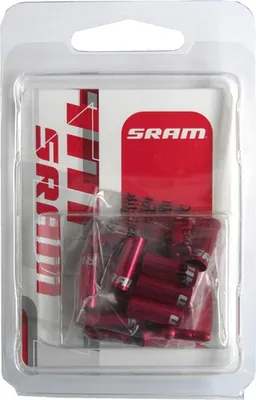 Produktbild von SRAM Kabelenden Kit rot - saubere Zugführung und zuverlässiger Schutz.
