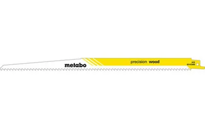 Produktbild von Metabo 2 Säbelsägeblätter precision wood 300 x 1,25 mm, HCS, 4,0 mm/ 6 TPI