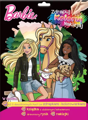 Produktbild von Barbie - Zdrapuj, koloruj, naklejaj, kreatywna zabawa dla dzieci
