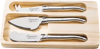 3-teiliges Kaasmessenset, RVS, spülmaschinengeeignet, 16 cm