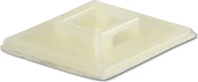 Produktbild von KSS Befestigungssockel selbstklebend Polyamid 6.6, Natur, L=28,6, B=28,6, 1 Stück