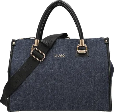 Image de Liu Jo Manh - Sac cabas pour femme, taille M, 34 cm (bleu)