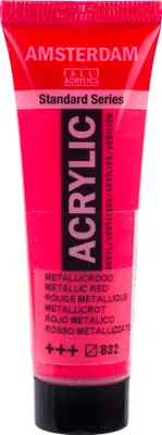Produktbild von Amsterdam Standard Series Acrylfarbe Tube 20 ml Metallicrot 832