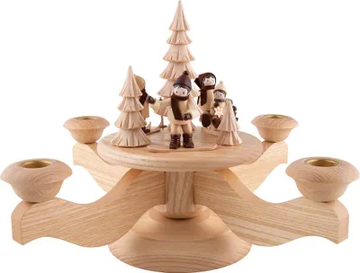 Produktbild von Adventsleuchter Wintersport (23cm) von Volkskunstwerkstatt Unger