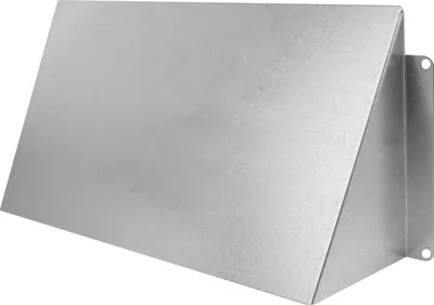 Produktbild von Wetterschutzhaube Ablufthaube Wetterschutz Lüftungsgitter verzinkter Stahl 140 x 80 mm verzinkt