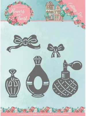 Produktbild von Stanzschablone - Yvonne Creations - Flowers with a Twist - Parfüme