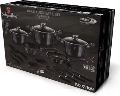 Zdjęcie produktu dla Zestaw Garnków Berlingerhaus Bh-6920 Carbon Pro