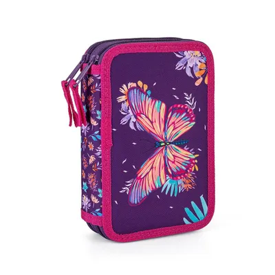 Produktbild von Oxybag Federtasche 2 S. leer Butterfly