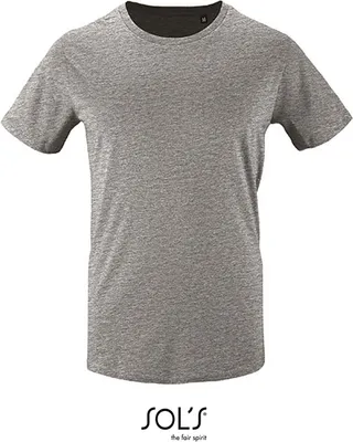 Immagine prodotto di SOLs 02076 | Maglietta a maniche corte da uomo Milo - Colore: Grigio Melange - Taglia: S