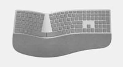 Produktbild von Microsoft Surface Ergonomic Keyboard, Kabellos, Bluetooth, Grau