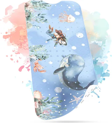 Produktbild von SilverRack Badewannenmatte Kinder rutschfest [100x40cm] - Antirutschmatte Badewanne BPA frei - Badematte Kinder - für Baby & Kinder - Antirutsch Matte