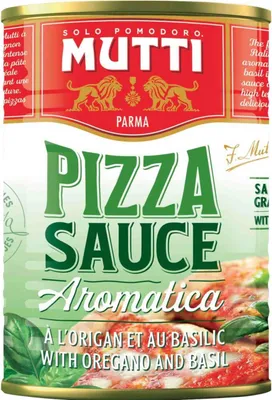 Produktbild von Mutti Pizza Sauce aromatizzato frisch geerntete Tomaten 400g