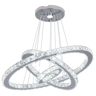 Zdjęcie produktu dla Lampy wiszące, kryształowy design, nowoczesny styl skandynawski, D60XD40XD20cm, regulowane