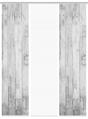 Produktbild von VISION S LIZZA Schiebegardine, halbtransparente Bambus-Optik, 260x60 cm, grau, Holzmotiv