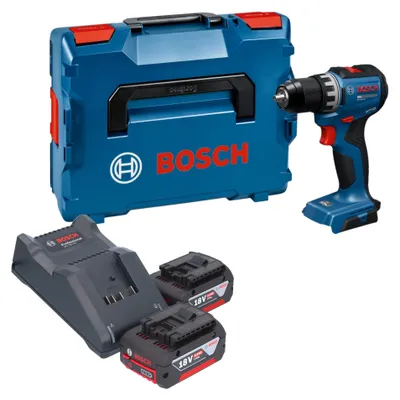 Immagine prodotto di Trapano avvitatore a batteria Bosch GSR 18V-52 Professional 18 V 70 Nm brushless + 2 batterie da 4,0 Ah + caricabatterie + L-Boxx