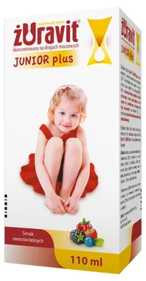 Productafbeelding van Syrop Żuravit Junior Plus, met de smaak van bosvruchten, 110 ml, voor de urinewegen