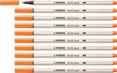 Produktbild von Stabilo Pinselmaler Pen 68 brush neonorange