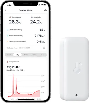 Produktbild von Outdoor Meter IP65 Thermometer Innen/Außen weiß (weiß)