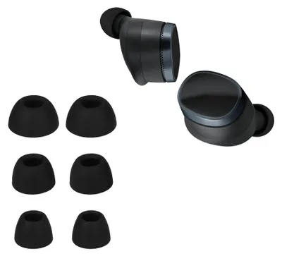 Produktbild von kwmobile 6x Polster kompatibel mit Bowers & Wilkins Pi8 - 3 Größen - Silikon Ohrstöpsel In-Ear Kopfhörer