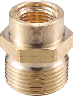 Produktbild von Hochdruckreiniger-Anschluss, G1/4" auf 14mm M22x1.5 männlicher und weiblicher Adapter aus Messing Schraubenschlauchanschluss Universal für Hochdruckreiniger Messing Kupferton