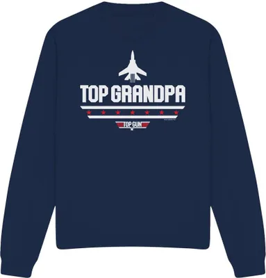 Obrázek produktu pro Top Gun - Mikina "Top Grandpa" pro muže/dámy Uni - Den otců TV13173 (L) (námořnická modrá)