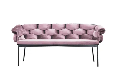 Zdjęcie produktu dla KAWOLA ławka MONTY ławka 240cm aksamitny róż
