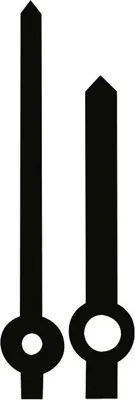 Produktbild von SELVA Zeigerpaar Funkuhren Balken schwarz Minutenzeiger-L:40mm