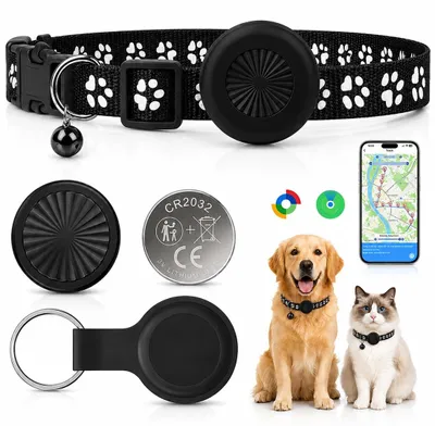 GPS-Halsband für Katzen, verstellbar, IP67, 7 Tage Speicher