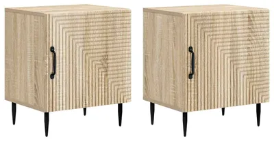 Obrázok produktu pre vidaXL Nočný stolík, 2 ks, dub Sonoma, 43 x 34,5 x 50 cm, drevotrieska