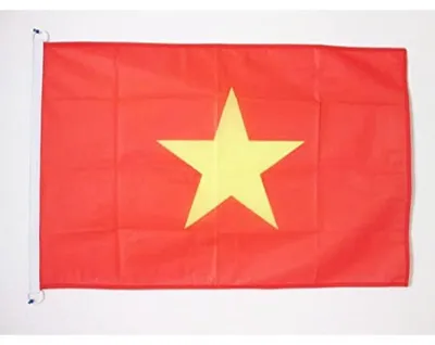 Vietnam Bootflag 90x60 cm, Polyester, mit Ringen