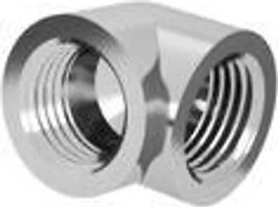 Produktbild von Barrow Adapter 90 Grad G1/4 Zoll IG auf G1/4 Zoll IG - silber