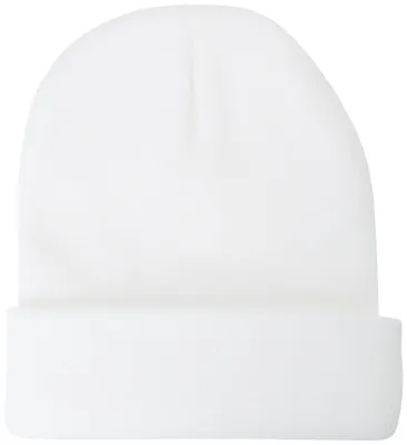 Image de Bonnet Clotth unie, couleur blanche, taille unique, modèle EUR0-FD13, idéal pour les conditions froides