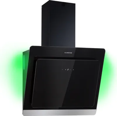 Klarstein Dunstabzugshaube 60cm, Abluft-Dunstabzugshaube, Abzugshaube mit Aktivkohl-Filter, Dunstabzug mit 563m³/h Luftstrom, Wandhauben mit RGB-LEDs & IoT/Wifi, Leise Dunstabzugshauben 60 cm