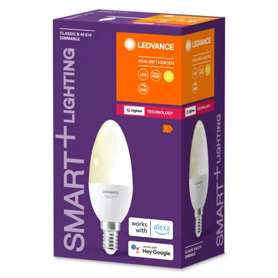 Zdjęcie produktu dla LEDVANCE SMART+ Classic Inteligentna żarówka ZigBee 4,9 W