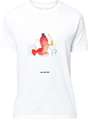 Produktbild von Mr. & Mrs. Panda Größe M T-Shirt Hummer Weizen - Weiß - Geschenk, Wirtschaft, Bier, Garnele, Tshirt, Herren, Garnelen, Shirt, Meer, Kneipe, mit Spruch, Gasthaus