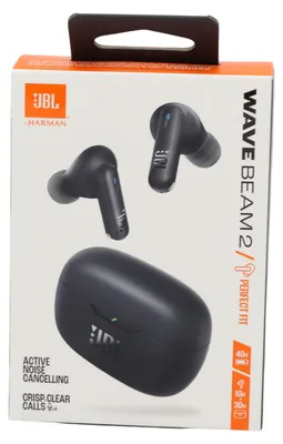 Obrázok produktu pre JBL Wave Beam 2, Bezdrôtový, Hovor / hudba, 20 - 20000 Hz, Slúchadlá s mikrofónom, Čierna